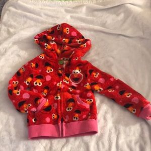 Girls 24 months ELMO FLEECE JACKET with hood